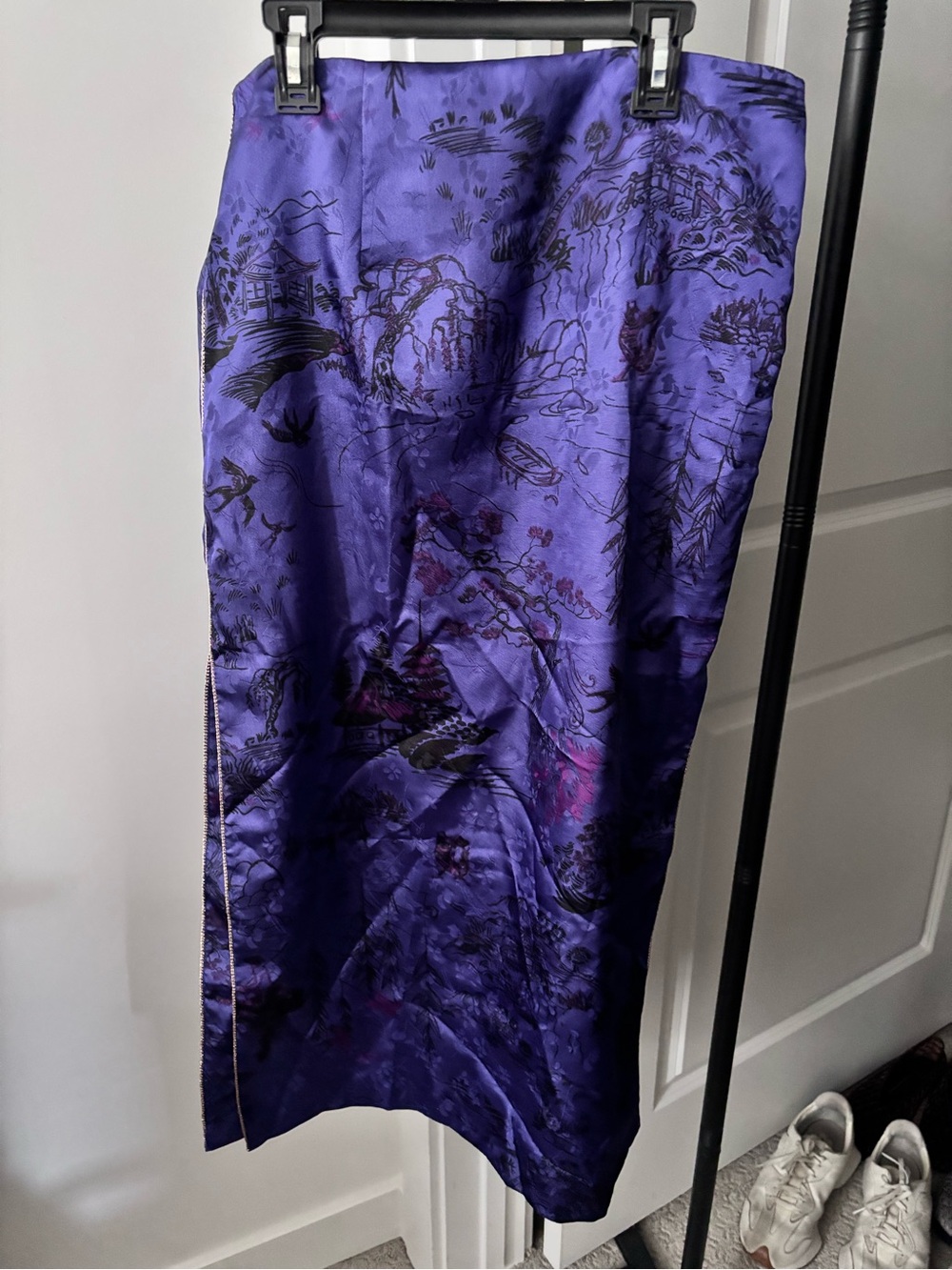 Zara print Purple Skirt